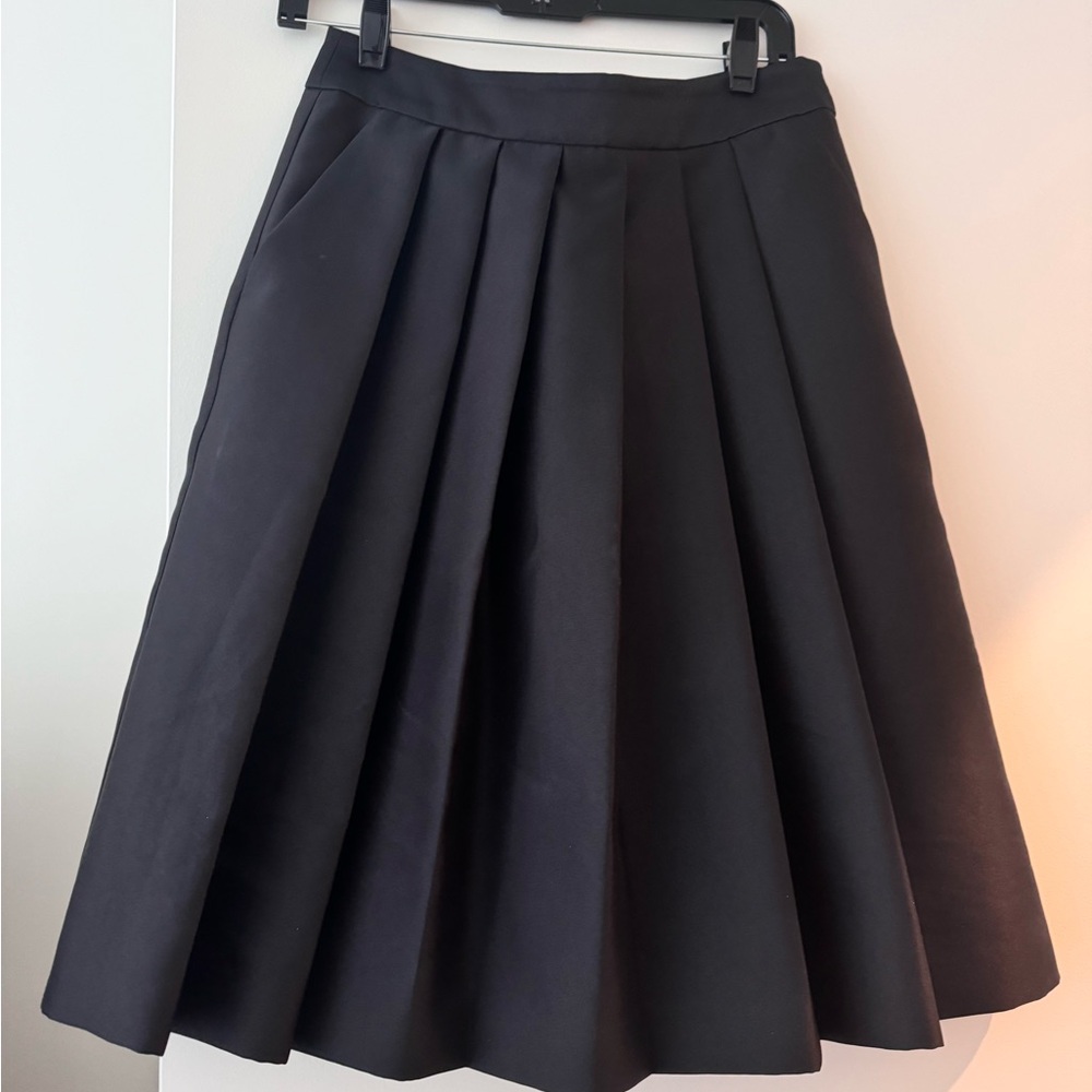 Ann Taylor Jacquard fit and flare midi skirt